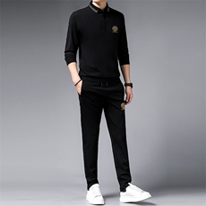 SA9661-2钱塘2020-2中年男士商务休闲简约百搭冬季厚款套装P152，男装休闲套装，钱塘207-2