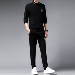 SA9661-2钱塘2020-2中年男士商务休闲简约百搭冬季厚款套装P152图片