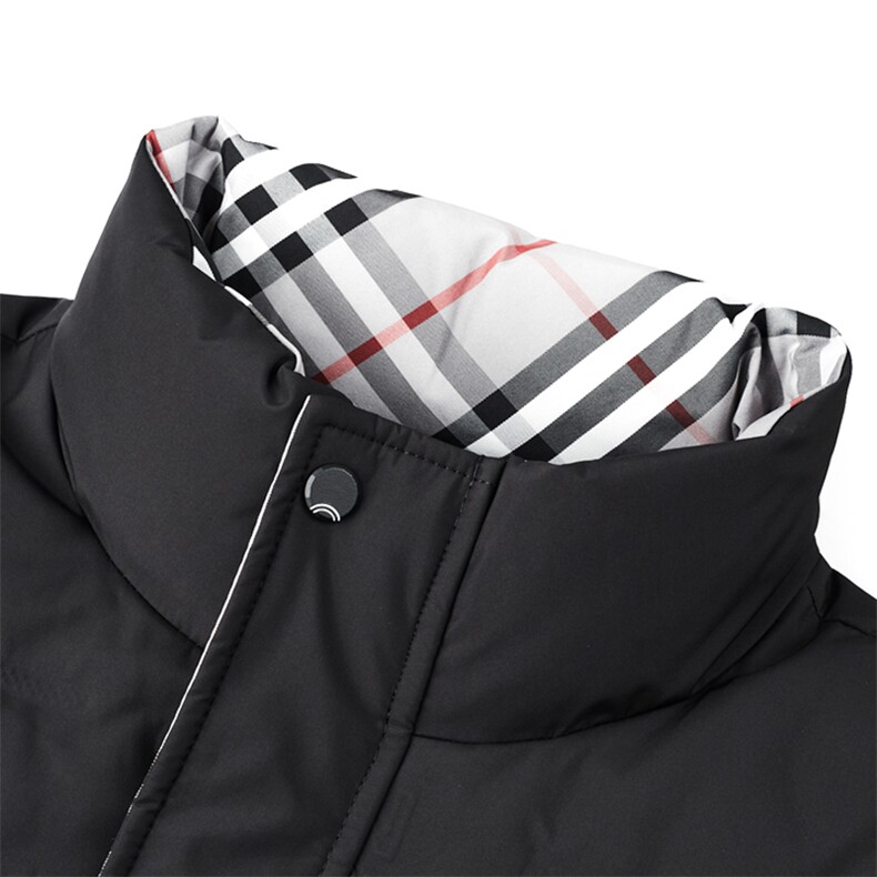 冬季加厚商务休闲羽绒服男士新款保暖防寒外套中年立领宽松爸爸装,男装羽绒服,电商B212（原钱塘6029）