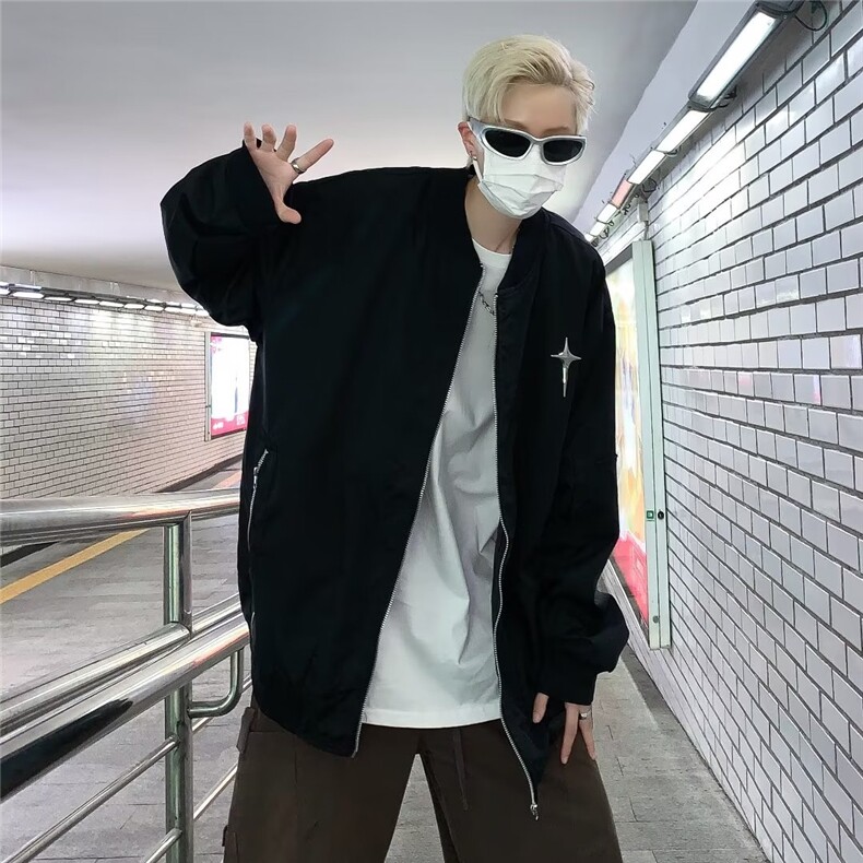 秋季棒球服外套男休闲运动潮J7003P58,男装夹克,星座1116-2