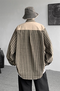 8XL-M 特大码衬衫男假两件拼接衬衫新中式坎肩马甲外穿CS508TP68图片