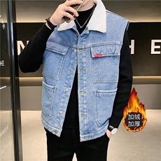 MJ208J-P68-限价98M-5XL现货男士得物马夹背心外套牛仔cityboy，男装背心/马甲，星座103A