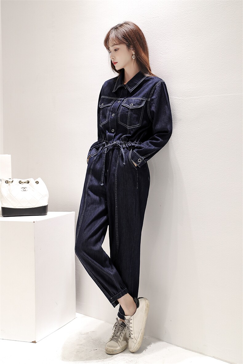 牛仔外套女装秋装2022年新款初秋时尚港风复古chic工装两件套装潮,女装套装/套裙,梦懿尔