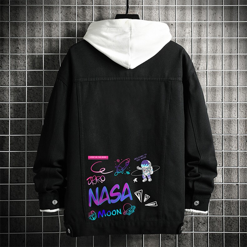 牛仔夹克男大码牛仔外套男茄克 NJ77186-P60 加绒款-P75图片