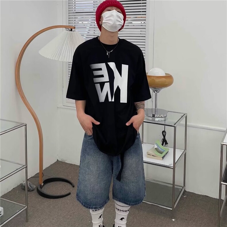 男中裤休闲工装短裤宽松直筒男女水洗五分牛仔裤D5725网络图,男装牛仔裤,星座1116A（原606A-3）