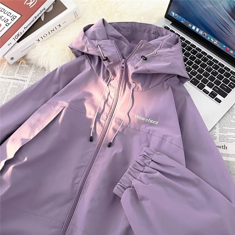 美式冲锋衣外套男春秋季机能风连帽户外登山服运动夹克潮W9276,男装夹克,星座1116A-1（原606A）