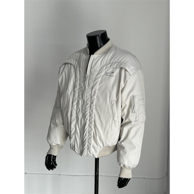 【有货】JR5002CC-特P115 弧形飞行夹克棉服男加厚机车棒球服外套图片
