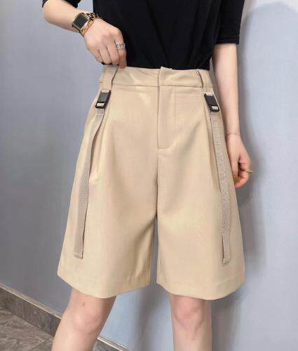 织带中裤，女装，哈尼仙贝