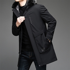 V3579钱塘2020-3冬季厚款商务休闲中年男士90鸭绒羽绒服P263，男装羽绒服，钱塘207-3