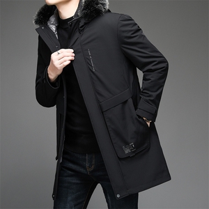 V3579钱塘2020-3冬季厚款商务休闲中年男士90鸭绒羽绒服P263图片