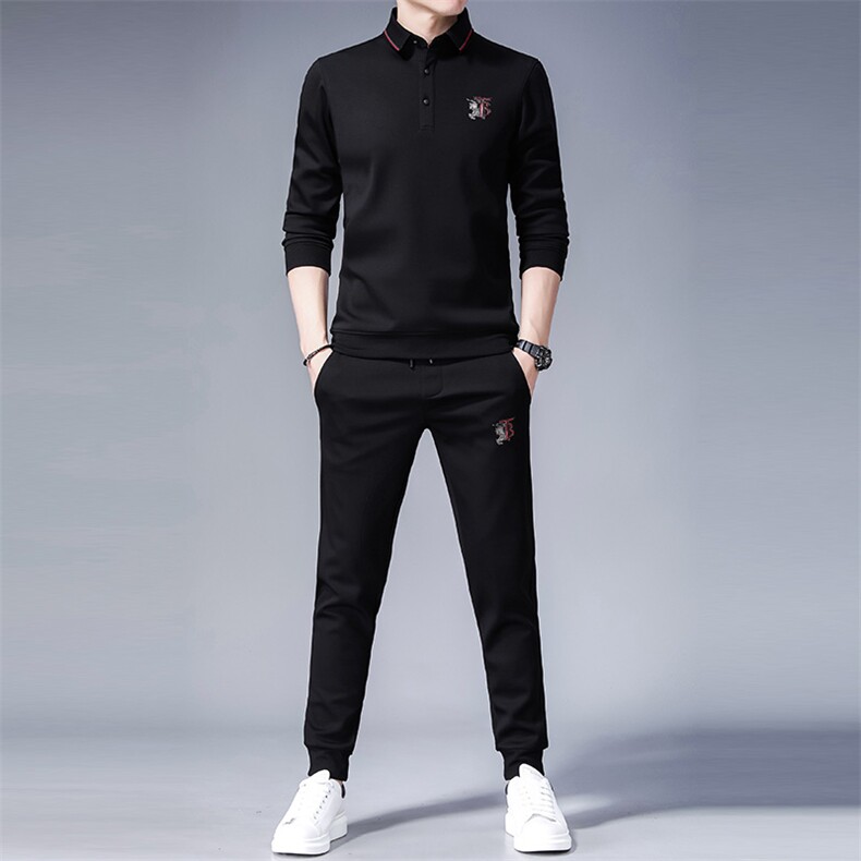 SA8032-2钱塘2020-2中青年男士冬季厚款时尚休闲潮流套装P142,男装休闲套装,钱塘207-2