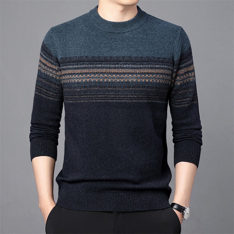CM61027钱塘2020-2中青年男士冬季厚款百搭简约新款羊毛衫P152,男装针织衫/毛衣,钱塘207-2
