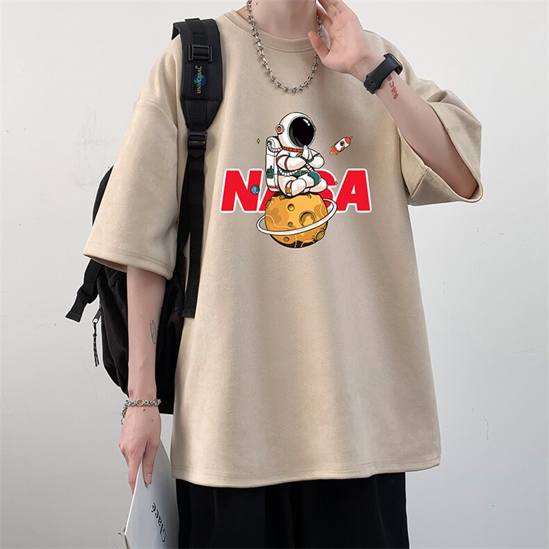 麂皮绒短袖t恤男大码半袖男 JD82289-P25图片