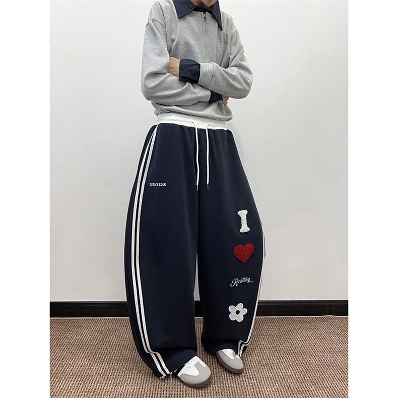 春秋季运动裤男宽松直筒休闲裤青年卫裤K0858-P50,男装休闲裤,星座308B-2