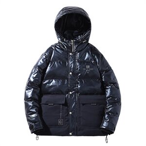 2020冬装新款潮牌亮色连帽羽绒服男士百搭外套 A438-850图片