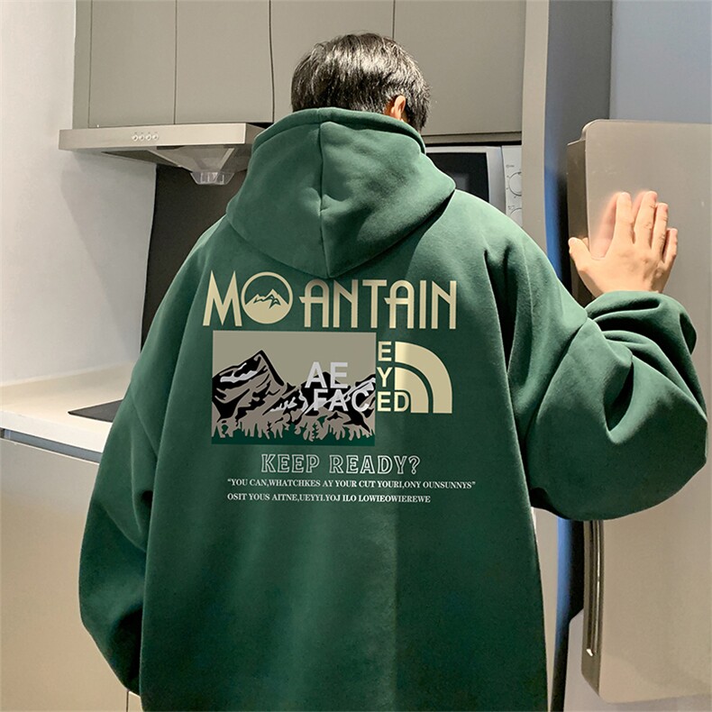 抖音得物供货可提供视频秋冬重磅美式宽松连帽卫衣DL1997,男装卫衣,电商A486