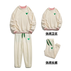 1春季新款休闲圆领假两件情侣青春套头卫衣套装7144P98控128，男装卫衣，星座226-2