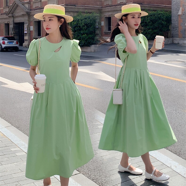 鹿与飞鸟法式显瘦赫本风小黑裙度假连衣裙高级感气质黑色长裙4308,女装连衣裙,韩蜜菓