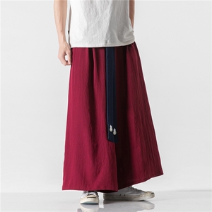夏季 大码风直筒宽松阔腿裤汉服唐装宋裤古风仙气 K133/P85图片