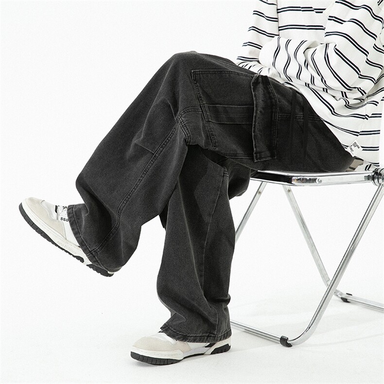 现货高品质中性工装牛仔裤C303-NB2509P60,男装牛仔裤,电商C303