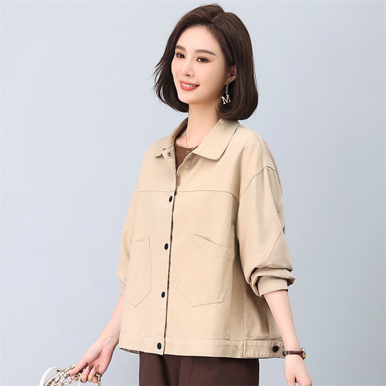 时尚百搭秋季女装短外套宽松显瘦休闲夹克气质女神必备单品,女装短外套,悦见她