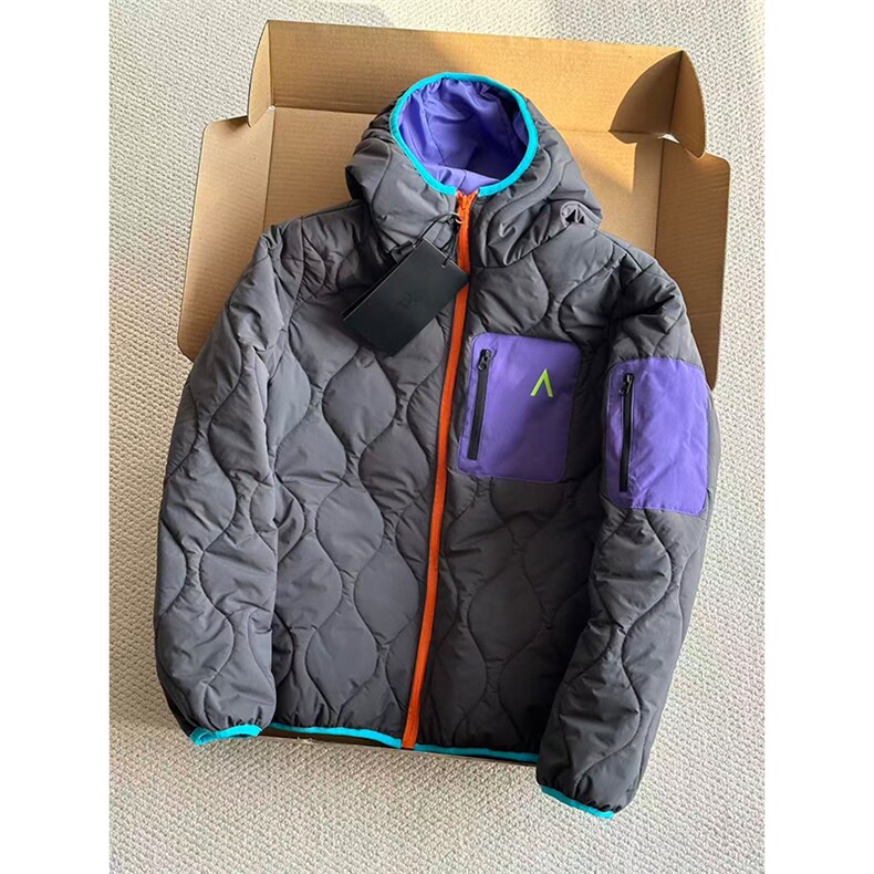 高品撞色多巴胺棉衣情侣户外保暖轻量化连帽棉服男女A1146-P95，男装棉衣，星座1505