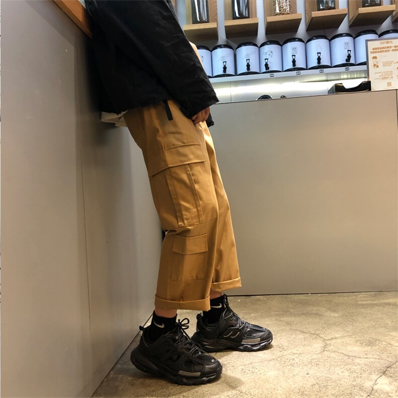 工装裤男潮牌束脚裤韩版潮流休闲裤网红抖音束腿秋季裤子K135-P20,男装休闲裤,星座509