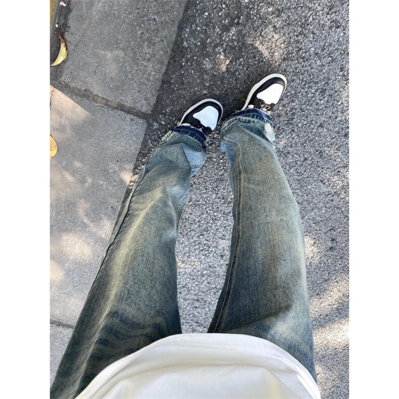 【网图】cleanfit蓝色牛仔裤男修身直筒窄版vibe裤子NZ07LL-特P50,男装牛仔裤,星座1007（原301D）