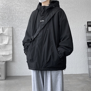 8XL-M冲锋衣外套男加棉加厚夹克秋冬户外登山服JK1313 薄P90控110图片