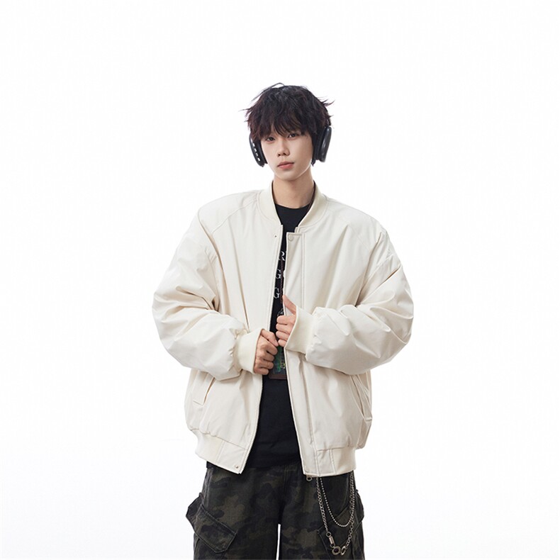 冬季clean纯色棒球服领棉服加厚短款棉衣HZ8815-特P68不议价,男装棉衣,星座610B-1
