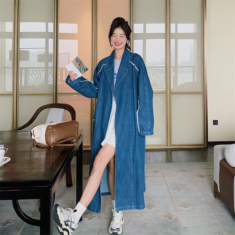 现货浙宝217-0006-150-228新款牛仔风衣浙宝217-0006-150-228,女装风衣,浙宝217