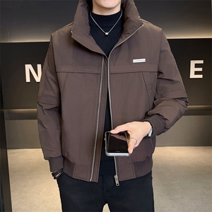 纯色无帽立领羽绒服休闲百搭上衣外套男 A329-YR2558-P210图片