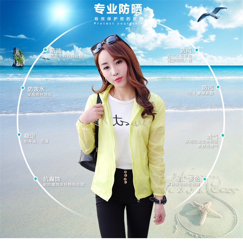 薄款女夏2021长袖短款防紫外线大码防晒衫情侣防晒外套图片