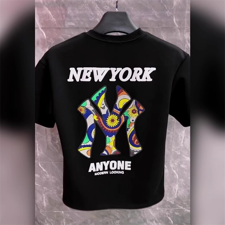 2025夏季新款男士纯棉短袖t恤潮牌设计感印花体恤衫网红修身半袖，男装T恤，星座1210-1