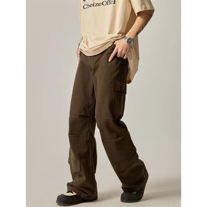 2025欧美风高级感美式工装裤男女ins潮休闲高街长裤青少年裤子，男装工装外套，星座506A