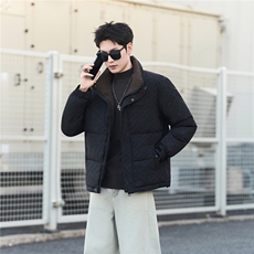 标50绒男士字母立领羽绒服保暖外套2505-P195(券后288)，男装羽绒服，电商B338