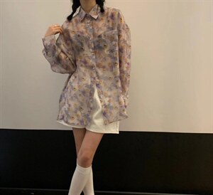 夏季新款 笑脸防晒衬衫,女装衬衫,HZH