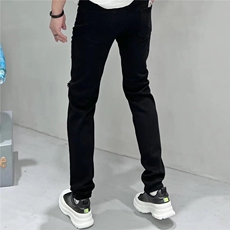 高端牛仔裤男破洞新款弹力修身小脚百搭时尚休闲裤子ZG935P34，男装牛仔裤，星座1112-1