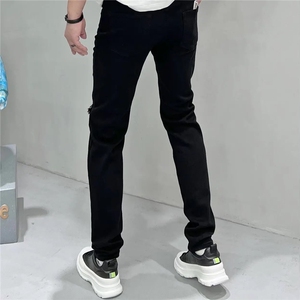 高端牛仔裤男破洞新款弹力修身小脚百搭时尚休闲裤子ZG935 P34图片