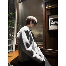 文艺时尚慵懒原宿百搭日系ins气质潮流原版珍珠设计毛衣流行新款，男装针织衫/毛衣，星座506A