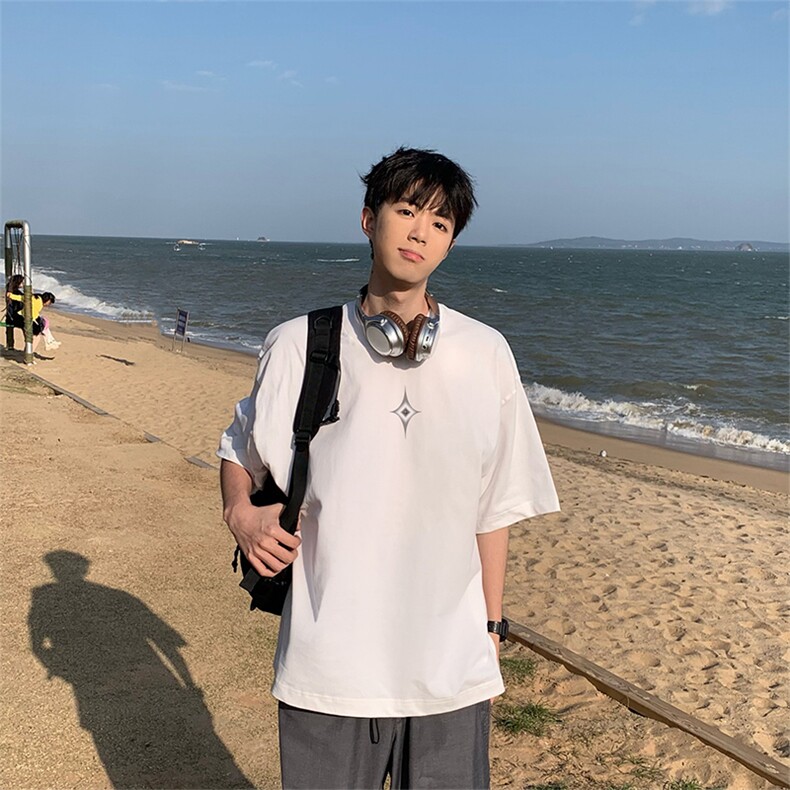得物直播品质220克纯棉精梳xz605-dcm257-特批20控38,男装T恤,星座605(原A050)