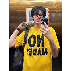 美式字母刺绣重磅圆领针织短袖t恤男女同款宽松慵懒风上衣潮，男装T恤，四季星座505