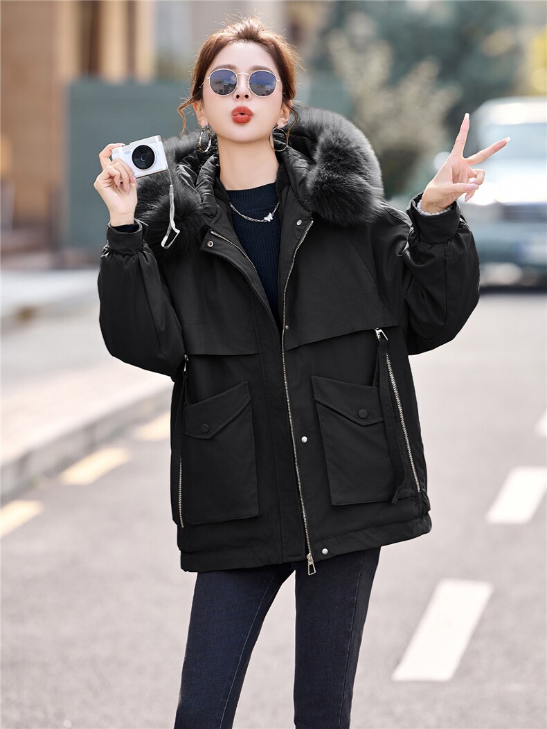 羊羔毛内胆派克服,女装派克服,采品优优
