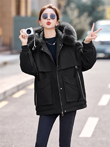 羊羔毛内胆派克服图片