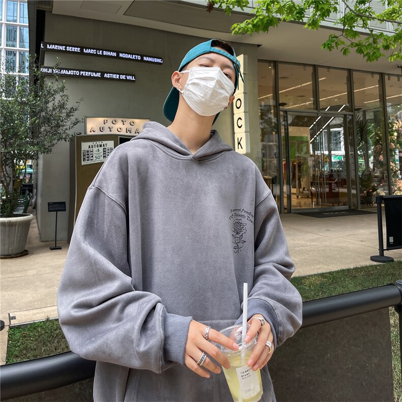 23/秋季360G麂皮绒烧花宽松休闲连帽卫衣JWY252-P55控78,男装夹克,电商B370