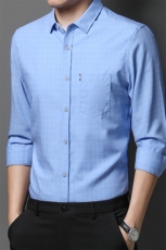 DN-C2207男式服装秋新款衬衫男长袖翻领休闲四季可穿衬衣P58，男装衬衫，电商B360