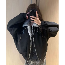 麂皮绒外套男春季新款潮牌宽松复古男生春秋工装夹克MS591，男装夹克，星座1116A（原606A-3）