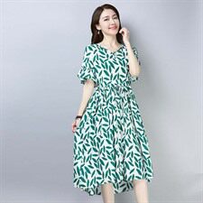 连衣裙2021年夏季修身显瘦花色显瘦短款潮流个性气质韩版，女装连衣裙，小林双子