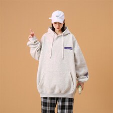 连帽卫衣女中性风潮牌字母印花外套WY801P43控68，女装短外套，星座517A-1