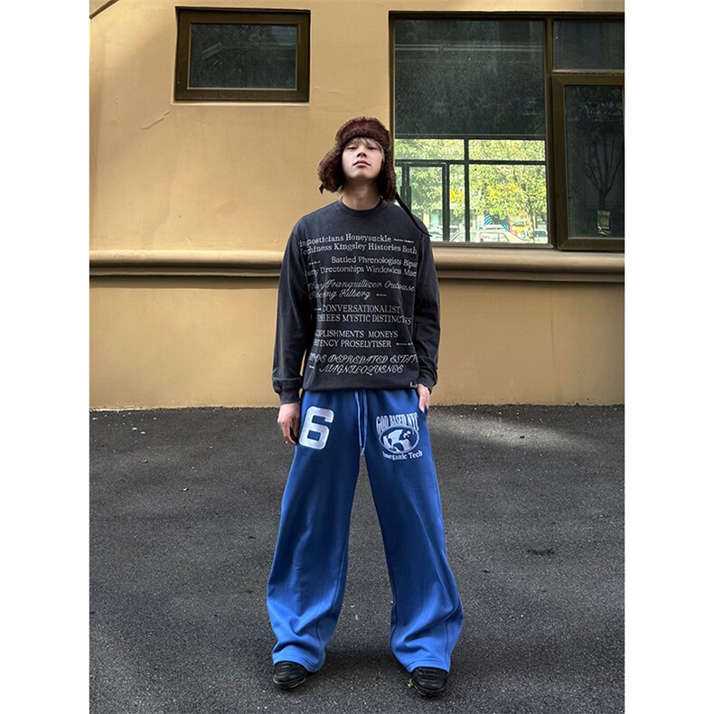秋冬新款潮牌休闲裤加绒加厚男女嘻哈裤D328-AK7725-P58,男装卫衣,电商D328